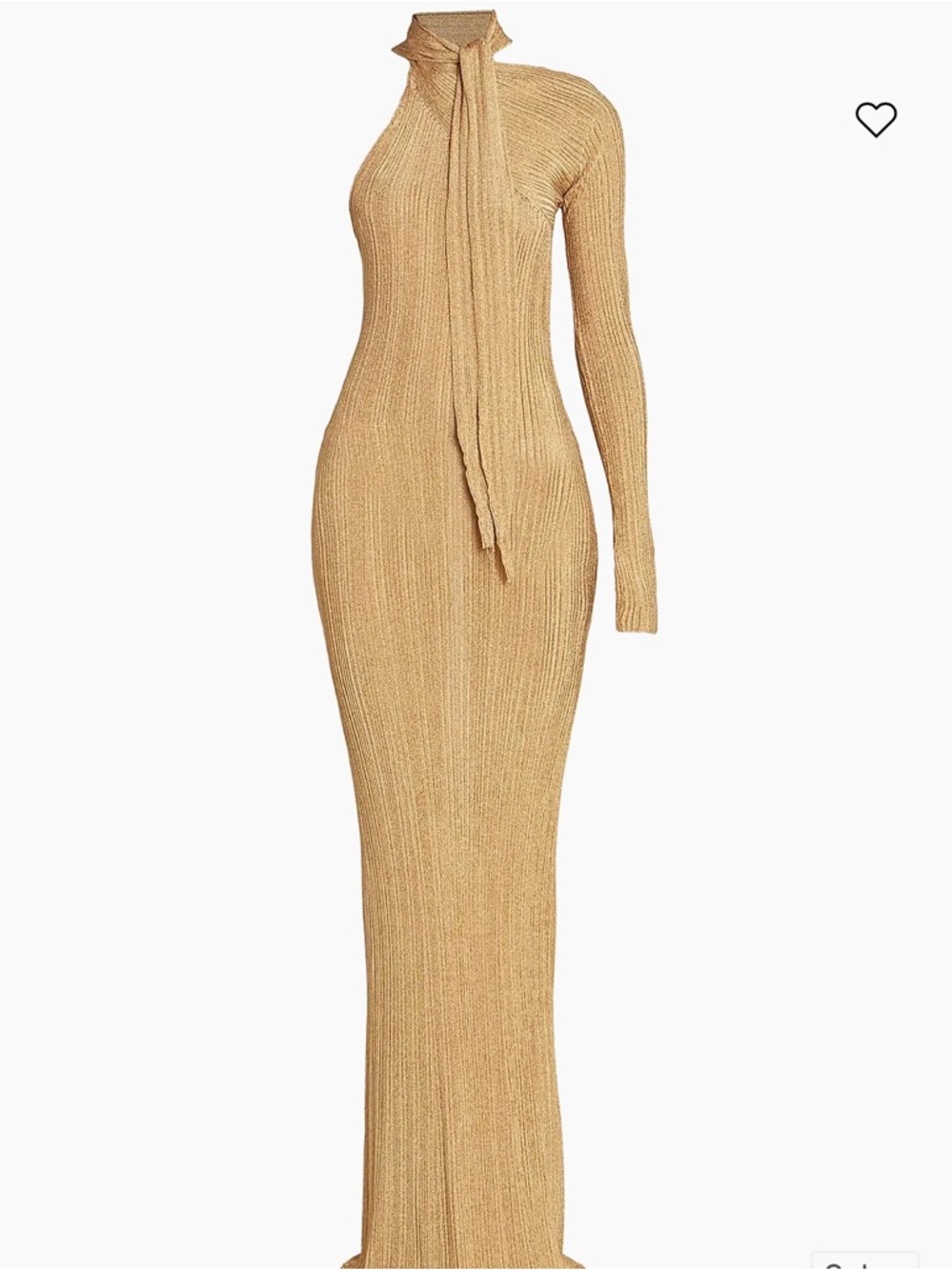 Paco Rabanne Gold One-Shoulder Gown (NWT) - Picture 6 of 6